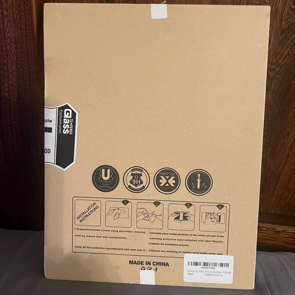 iPad 9.7 Premium Tempered Glass Screen Pro, 2 Pack, new in sealed pkg.